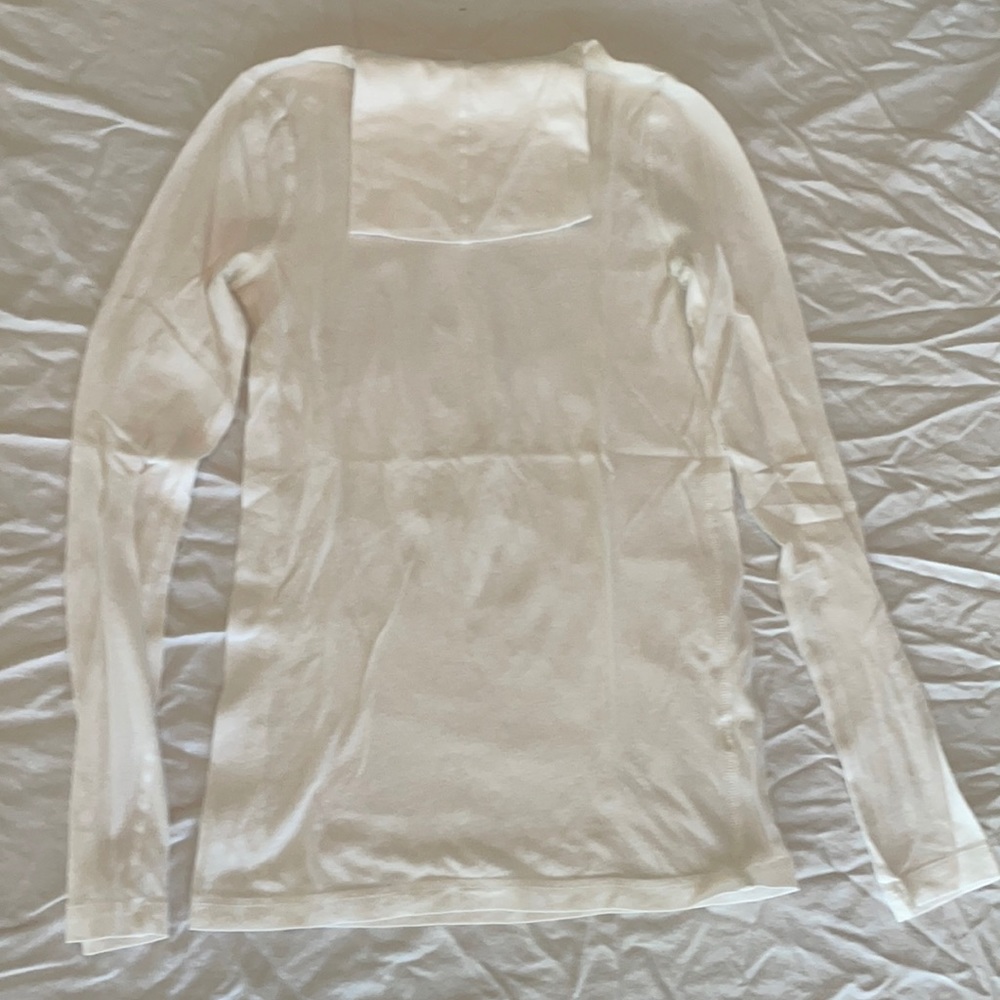 J. Crew white tissue tee x-small turtle neck